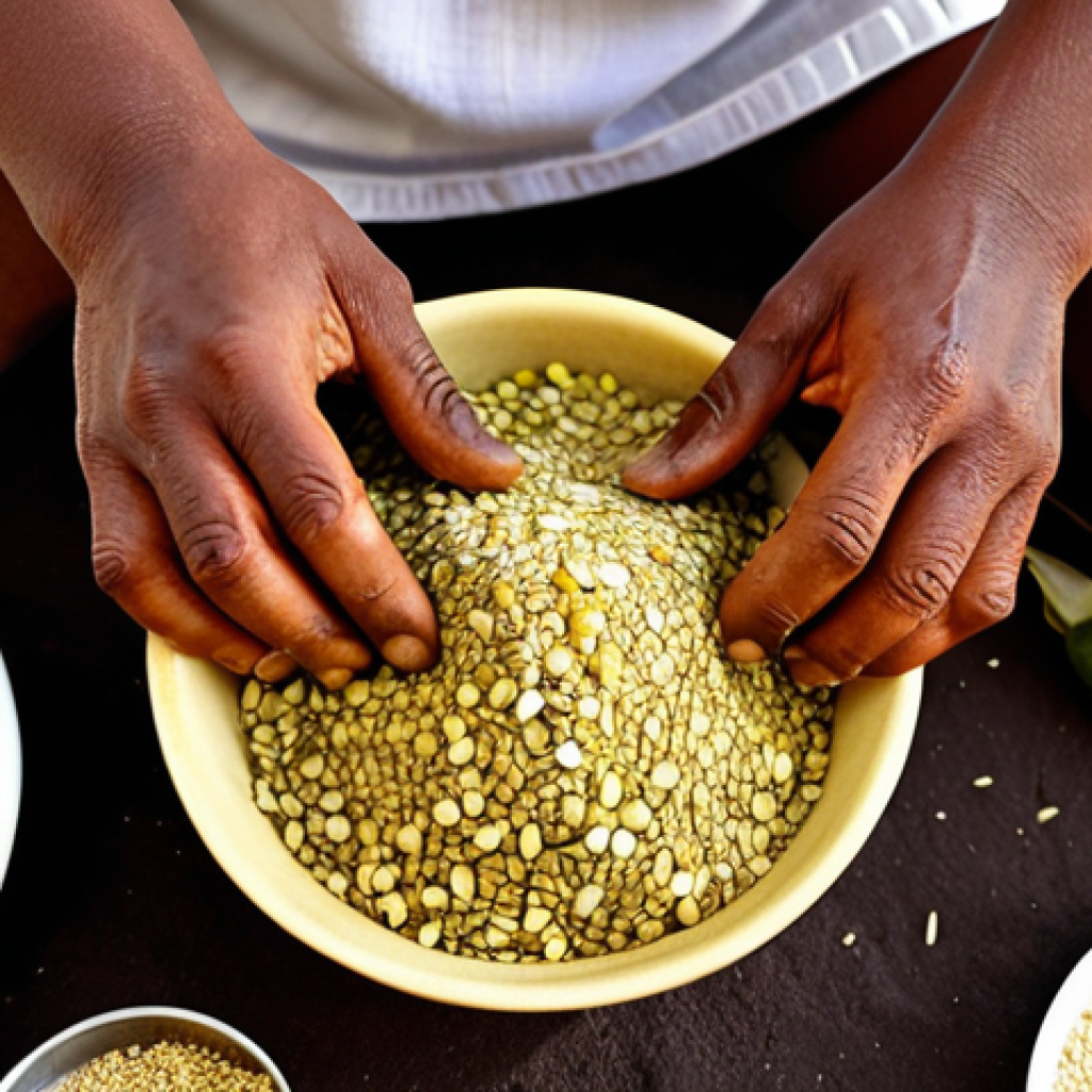 **

"Somaliland traditional healer preparing herbal remedy. Close-up on hands mixing ingredients like aloe and honey. Focus on the healer's patient expression and the natural light. Botanical elements surrounding."

**