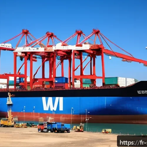Home 32 소말릴란드에서 창업하기 - A vibrant scene at the port of Berbera in Somaliland during daytime, showing modern cargo ships bein...